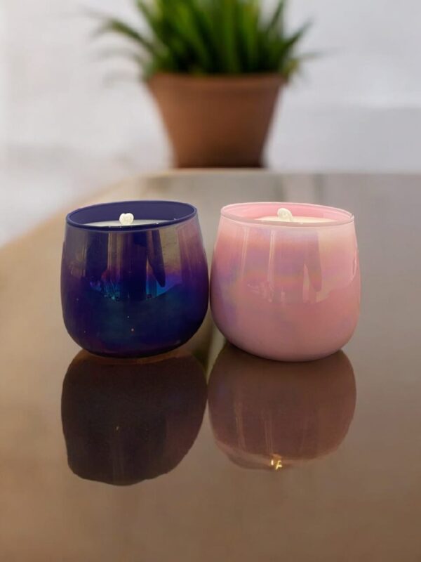 Lush jar candle with glossy finish, perfect for home décor, relaxation, and gifting.