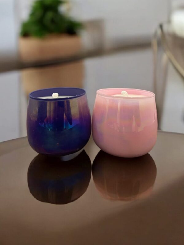 Lush jar candle with glossy finish, perfect for home décor, relaxation, and gifting.